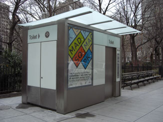 The Pubilc Toilet in Madison Square Park, Facing North, Close