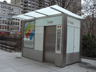 The Pubilc Toilet in Madison Square Park, Facing South, Close