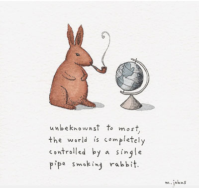 Bunny with Pipe